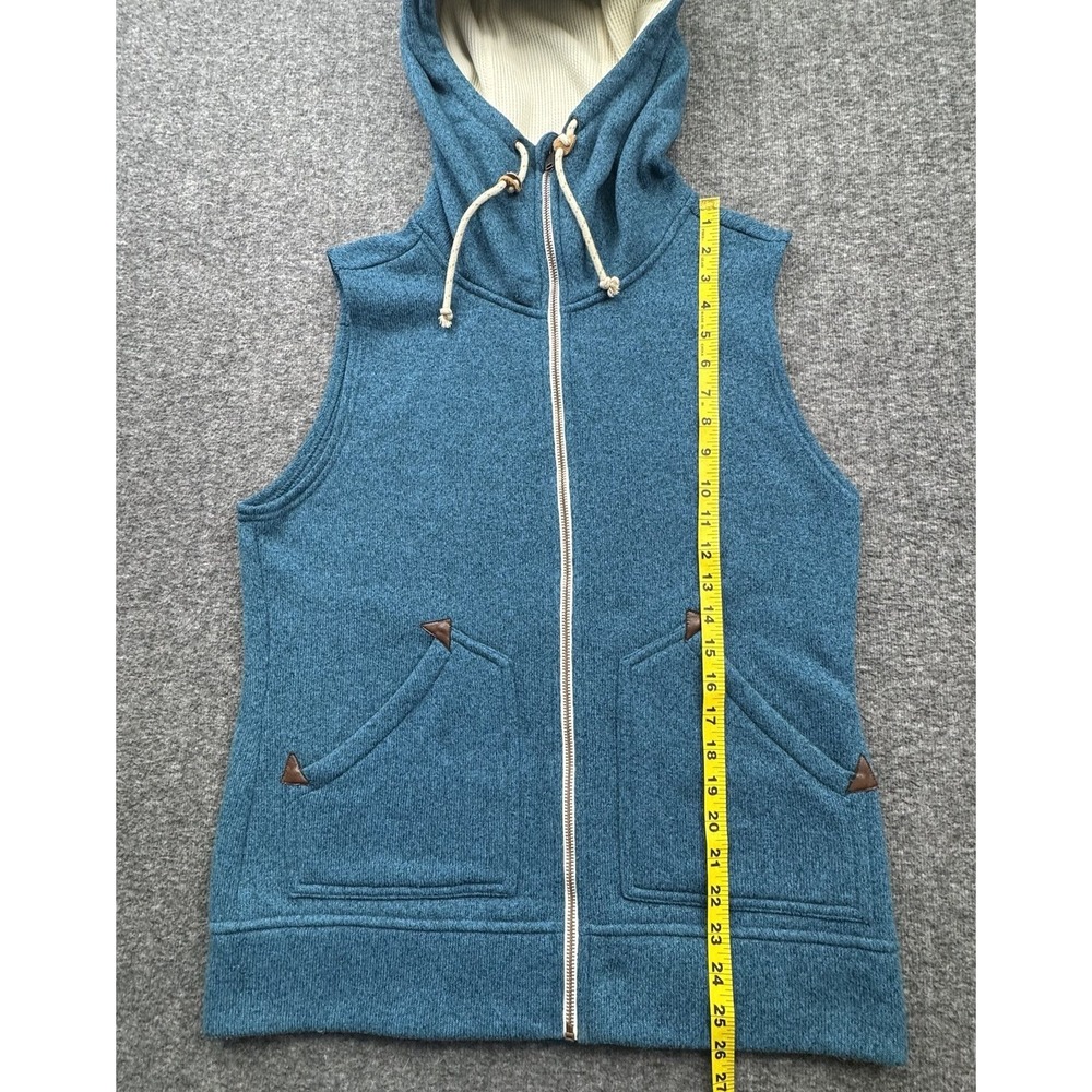 Burton Vest Womens M Blue Hooded Sleeveless Full Zip DRYRIDE Outdoor Ski Snow - Picture 3 of 14